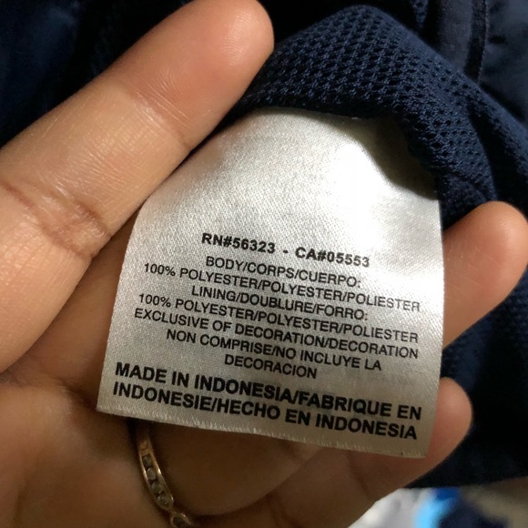 Nike Storm-Fit Lightweight Rain Jacket Size L Navy - Picture 7 of 7